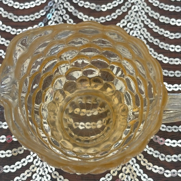 Vintage anchor hocking bubble Glass Creamer - Picture 4 of 7